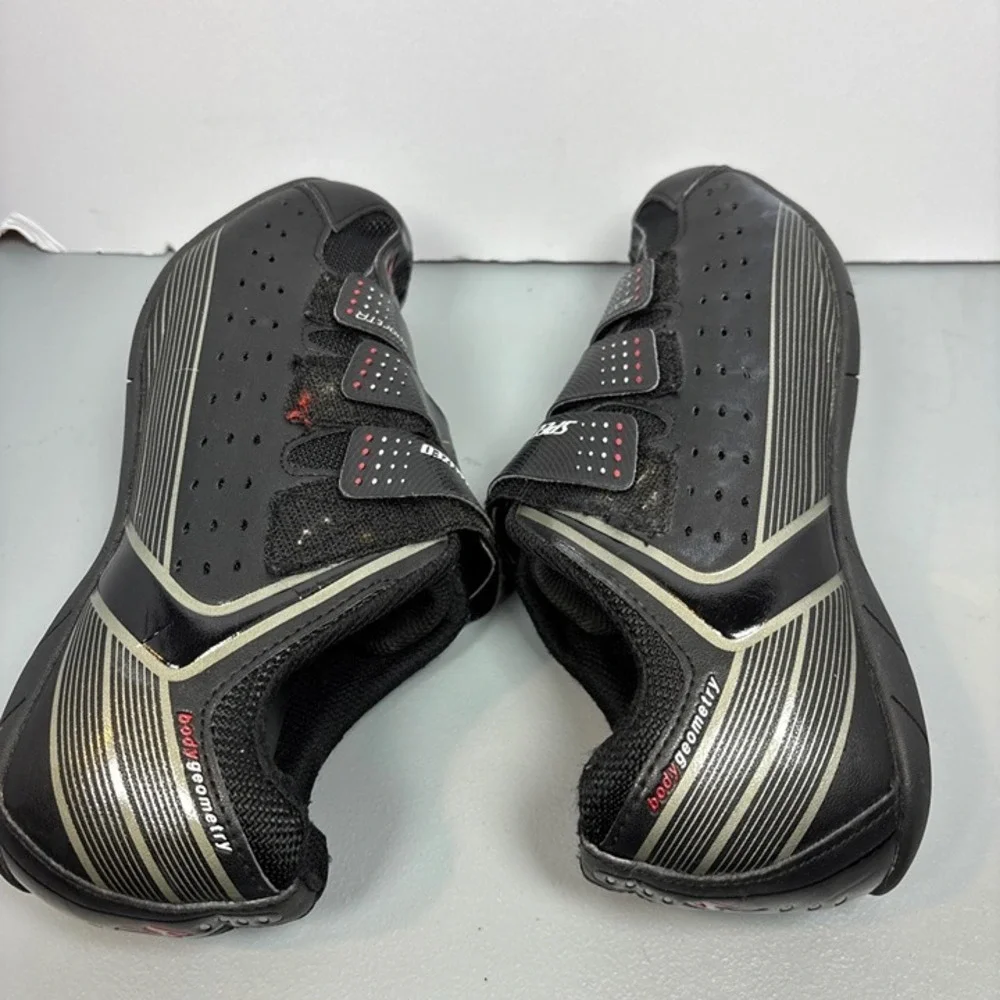 Specialized Sport TR Cycling Shoes Mens Black SPD Cleats Body Geometry sz 7.5